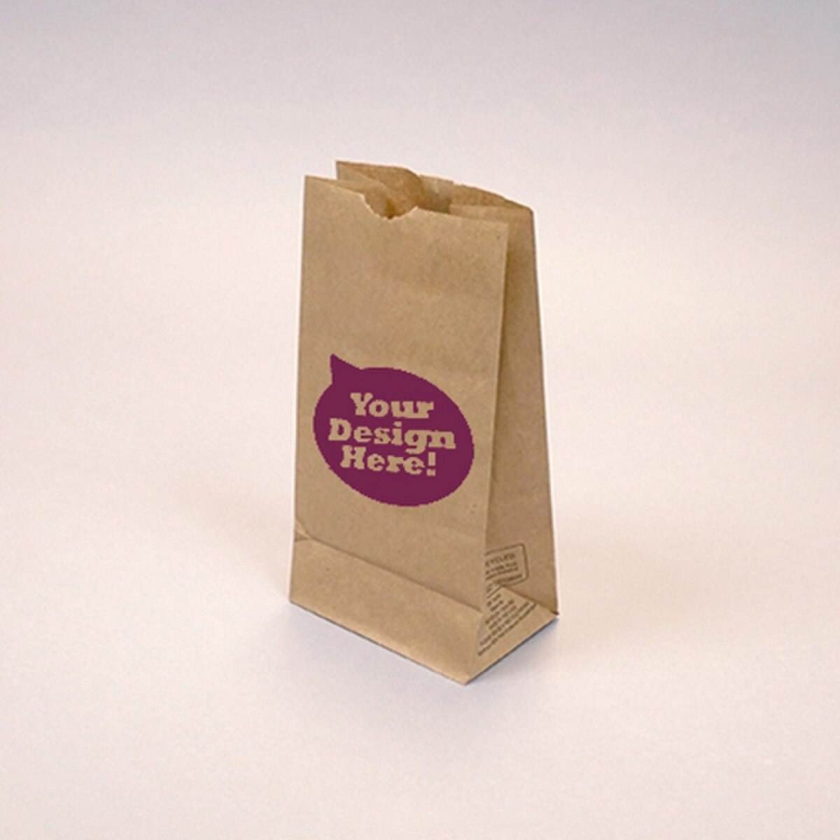 Custom-Printed Natural Kraft 6-lb G